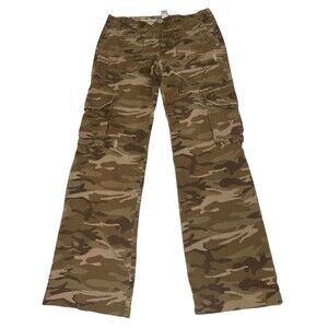 Old Navy Camo Cargo Pants Women’s 6 Y2K 2006 Rare Utility Festival Vintage